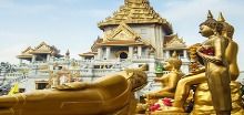 Templo Estatuas Ouro Bangkok Tailândia
